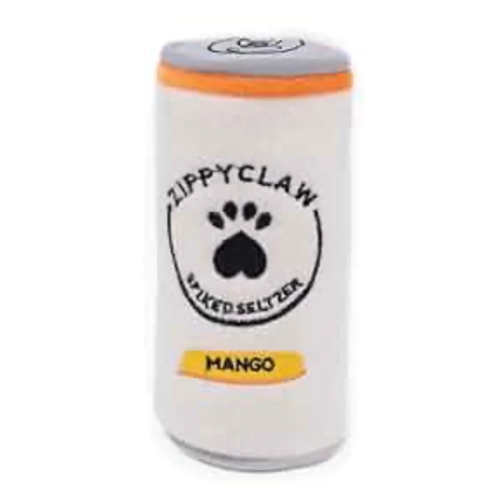 Zippy Claws Spiked SeltzerMango Squeaky Toy ( NEW)